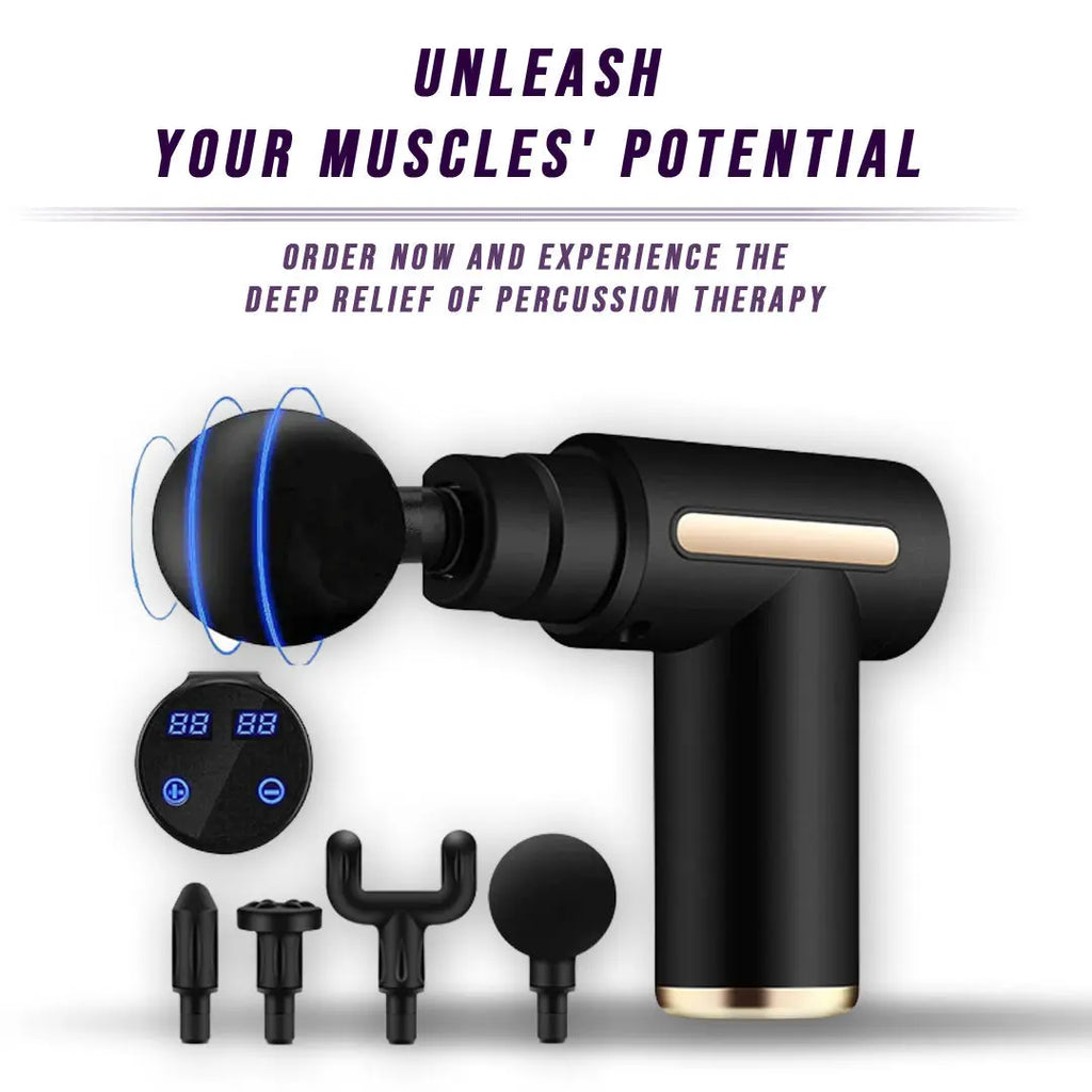 Muscle Massage Gun – Deep Tissue Percussion Therapy Device DC-eterus
