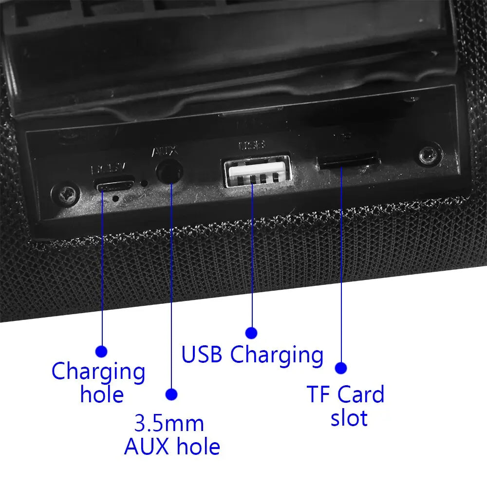 Large Waterproof Wireless Portable Bluetooth Speaker With Strap DC-THE CEO